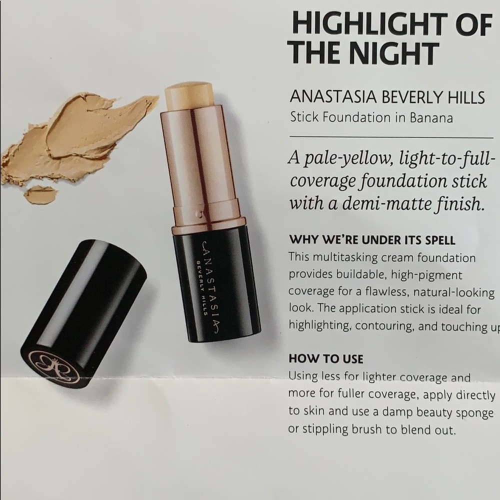 🎉5/25🎉 ANASTASIA BEVERLY HILLS Stick foundation - Picture 3 of 4